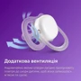 Пустышка ортодонтическая Avent Ultra Air 0-6мес. 2 шт. для девочек (SCF085/59): Форма соски ортодонтическая