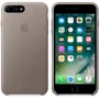 Чехол для iPhone Apple Leather Case Taupe (MPTC2/MQHJ2) for iPhone 8 Plus/iPhone 7 Plus: Цвет серый