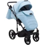 Коляска 2 у 1 Adamex Porto Light ECO шкіра 100% SA-17 блакитний: Ширина шасі 57