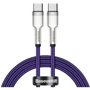 Кабель Baseus Cable USB-C to USB-C Cafule Metal 100W 1m Purple (CATJK-C05)