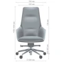 Кресло AMF Matteo Dark Grey (547015): Тип для руководителей