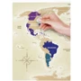 Скретч-карта світу Travel Map Gold World (Rus) фото 14