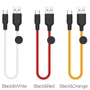 Кабель Hoco USB Cable to USB-C X21 3A 0.25m Black/White: Тип USB Cable - USB-C