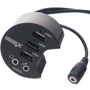 Аксессуар для ноутбуков USB хаб Grand-X 3,5mm audio in-out (DH-60X)