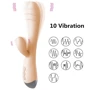 Вибратор с клиторальным отростком NDS 1219-1 Flesh (23607)