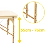 Массажный стол 4FIZJO Massage Table+ Wood W60 Beige (TABLE+W60BEIGE)