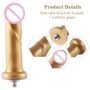 Золотой фаллоимитатор Hismith 6.8″ Golden Silicone Dildo