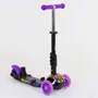 Самокат 5в1 Best Scooter (PU колеса с подсветкой) Абстракция Multicolor (74062): Материал колес полиуретан