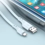 Кабель Hoco USB Cable to USB-C X97 Crystal 2.4A 20W 1m Light Blue фото 3