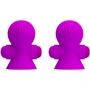 Вакуумные стимуляторы для сосков с вибрацией LYBAILE Pretty Love Vibrating Nipple Suckers Purple