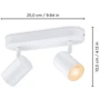 Розумний накладний точковий світильник WiZ IMAGEO Spots 2х5W 2200-6500K RGB Wi-Fi білий