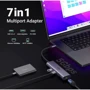 Адаптер Ugreen Adapter CM512 USB-C to 2xUSB3.0+HDMI+RJ45+SD Gray (60515): Колір сірий