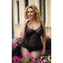 Комплект SoftLine - Adel, корсет + стринги, XL (black)