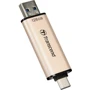 USB-флешка Transcend 128GB JetFlash 930 USB 3.2/Type-C Gold/Black (TS128GJF930C): Стандарт USB USB Type-C / USB 3.2