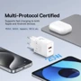 Зарядное устройство Baseus Wall Charger USB-C+USB Cube Fast Charger 20W Cluster White (P10111403213-00) фото 13