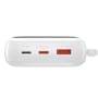 Зовнішній акумулятор Baseus Power Bank 20000mAh Qpow Display Lightning Quick Charging White (PPQD-H02): Ємність батареї, мАг 20000