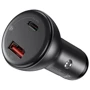 Зарядное устройство Baseus USB Car Charger Mini with Cable USB-C to USB-C 45W Black (TZCCBX-C0G): Тип автомобильное