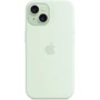 Чехол для iPhone Apple iPhone 15 Silicone Case with MagSafe - Soft Mint (MWNC3ZM/A): Тип чехла накладка на заднюю часть