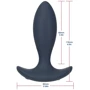 Анальная пробка с пульсацией Lux Active – Throb – 4.5" Anal Pulsating Massager, пульт ДУ
