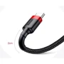 Кабель Baseus USB Cable to USB-C Cafule 2A 3m Red (CATKLF-U09) фото 7
