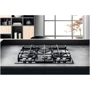 Варильна поверхня Hotpoint-Ariston HAGS61FBK: Робоча поверхня скло (загартоване)