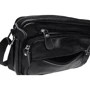 Мужская сумка через плечо Keizer черная (K1010-black): Фактура Матовая, Зернистая