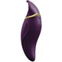 Вибратор 2в1 с язычком Zalo - Hero Twilight Purple (кристалл Swarovski)