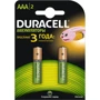 Аккумуляторы Duracell никель металлгидридные AAA HR03 750 мАч 2шт.