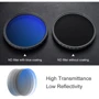 Светофильтр K&F Concept 46mm ND2-ND400 Blue Coated Slim Variable/Fader NDX (KF01.1397) фото 5