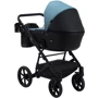 Коляска 2 в 1 Bair Kiwi шкіра 100% BK-7/15 блакитний - чорний фото 7