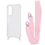 Аксессуар для смартфона WAVE Clear Case with Strap Pink Sand for Samsung A256 Galaxy A25 5G