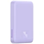 Внешний аккумулятор Baseus Power Bank 10000mAh Mini Magnetic Wireless 20W Purple (PPCX110105): Встроенный кабель нет
