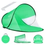 Палатка 4FIZJO Pop Up пляжная 120 x 190 см бело-зеленая (4FJ0224)