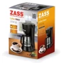 Кофеварка Zass ZCM 02 BLACK: Габариты, см 17.0x27.0x21.0