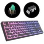 Клавиатура Dark Project KD87A PBT Mechanical Gateron Cap Teal Black (DP-KD-87A-007700-GTC): Тип клавиш механический
