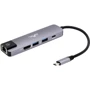 Адаптер Frime Adapter USB-C to 2xUSB3.0+PD+HDMI+RJ45 Space Grey (FH-5in1.311HL)