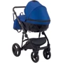 Коляска 2 в 1 Bair Crystal 100% кожа BC-27 темно-синий перламутр — черный (624448): Возможность установки люльки есть