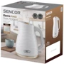 Электрочайник SENCOR SWK 7500WH: Цвет белый / золотой