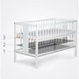 Детская кроватка Klups Frank 120X60 белый