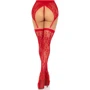 Чулки Leg Avenue Leg Avenue Lace thigh highs & garterbelt Red One Size
