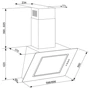 Вытяжка Eleyus Venera A 1200 LED SMD 60 BG: Тип воздухоочистителя Рециркуляция, Отвод