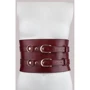 Кожаный пояс для бондажа Liebe Seele Wine Red Waist Cuff L Size