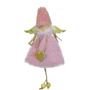 Прикраса новорічна Дівчинка, текстиль, 18 см, рожевий, 3866