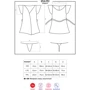 Комплект Obsessive 854-PEI-1 peignoir (черный) XXL
