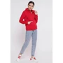 Толстовка FashionUp KF-1678A-44 44 красная с капюшоном на молнии: Состав Полиэстер, Хлопок