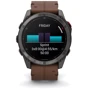 Смарт-часы Garmin Fenix 8 Pro AMOLED 51mm Sapphire Carbon Grey DLC Titanium with Chestnut Leather Band (010-03199-40)