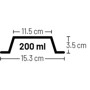Эмалированная миска Flamingo Nell Antislip для котов 200 мл (59147): Объем 200 мл