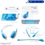 Наушники BuddyPhones Wave Robot, Blue (BT-BP-WV-ROBOT): Тип конструкции полноразмерные