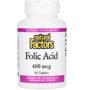 Natural Factors Folic Acid Фолиевая кислота 400 мкг 90 таблеток