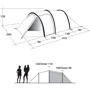 Намет Outwell Earth 3 Blue (111050): Матеріал тенту Outtex® 3000 Select - 100% поліестер